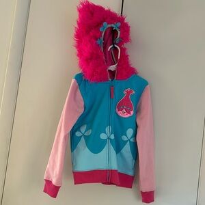 Dreamworks Trolls zip up hoodie